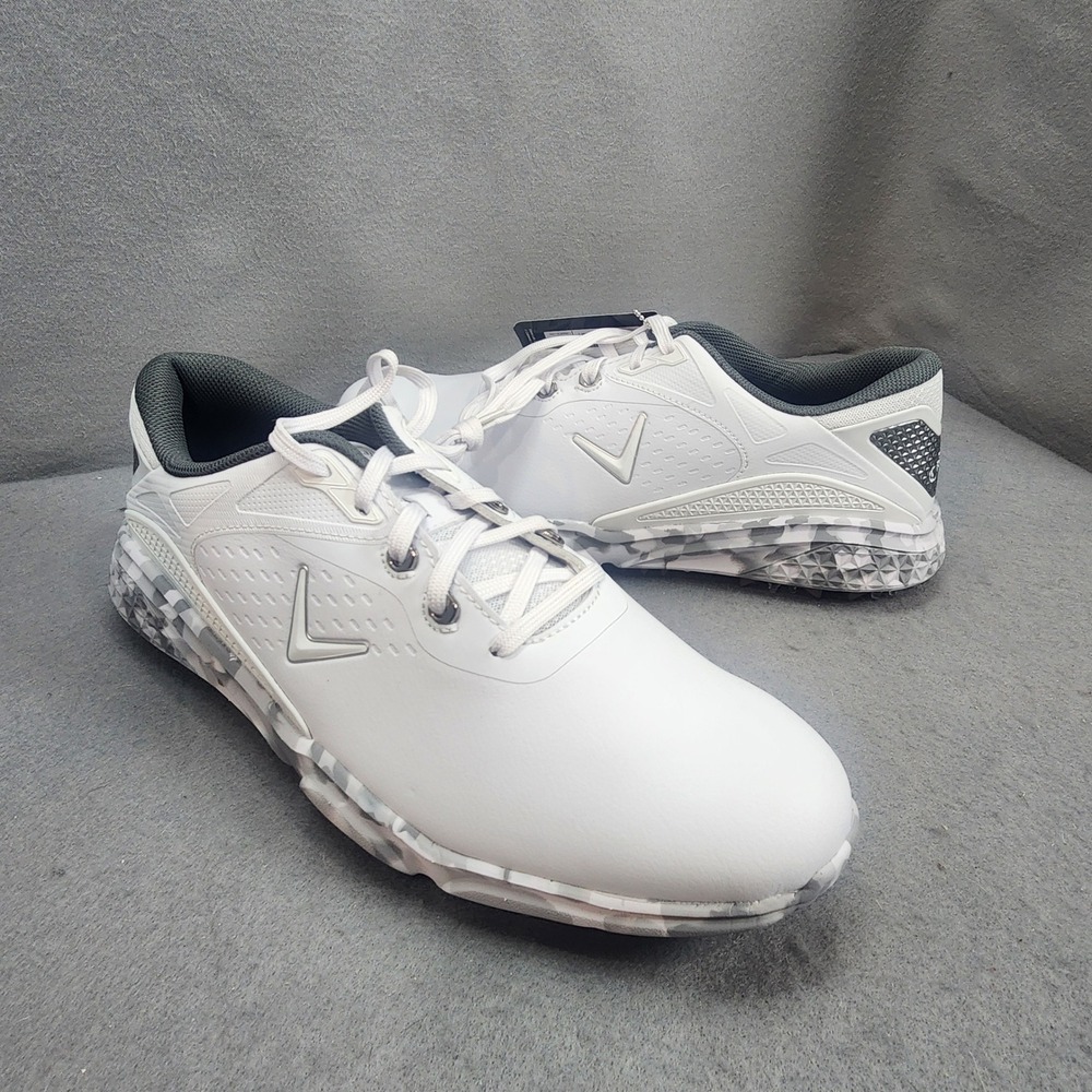 Callaway Coronado V3 Golf Shoes White Multi Spiked Waterproof Mens 11.5 NEW